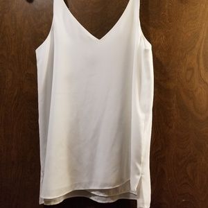 Topshop White Sleeveless Top